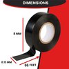 AAFB Electrical Tape Pack of 3 66 ft - Waterproof and High Temp Electrical Tape for Multipurpose Indoor and Outdoor Use (Black)