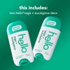 hello White Sage + Eucalyptus Deodorant With Shea Butter for Women + Men, Aluminum Free, Baking Soda Free, Parabens Free, 24 Hour Odor Protection, 2.6 Ounce, 2 Pack