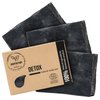 SoapFactory Organic Black Soap Bar with Activated Charcoal for Men and Women,100% Natural Facial Cleanser, Face and Body, Vegan, Handmade, 3.88 ounce (Pack of 3)