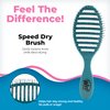 Wet Brush Speed Dry Hair Brush - Ocean (Free Spirit) - Vented Design and Ultra Soft HeatFlex Bristles Are Blow Dry Safe With Ergonomic Handle Manages Tangle and Uncontrollable Hair - Pain-Free