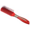 VOCOSTE 1 Pcs Hair Brush, Detangling Brush for Women and Men, Hair Brush for Straight, Curly, Long, Short, Dry Hair, Red, Plastic