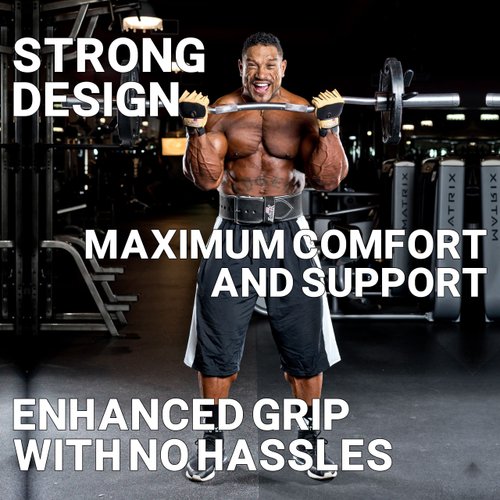 Schiek Sports Model 415 Power Series Weight Lifting Gloves - Small - Brown