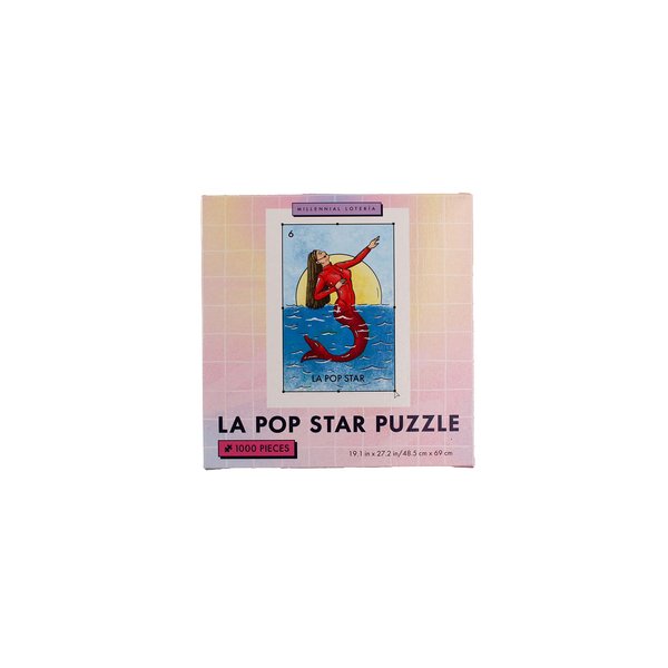 Blue Star Press El Puzzle: La Pop Star Edition | 1000 Pieces| Features Original Artwork from The Y2K Edition of The Beloved Millennial Lotería Card Game