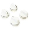 Red Hound Auto 4 Cream Bisque Almond Range Top Surface Burner Knobs Replacement Compatible with Whirlpool Roper Estate Maytag 8273106