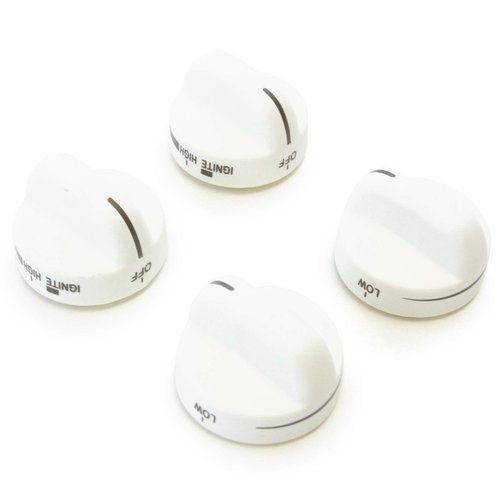 Red Hound Auto 4 Cream Bisque Almond Range Top Surface Burner Knobs Replacement Compatible with Whirlpool Roper Estate Maytag 8273106