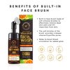 WOW Skin Science Vitamin C Face Wash w/Face Brush - Foaming Facial Cleanser - Facial Skin Care Products - Acne Face Wash for Women - Exfoliating Face Wash Men's Scrub - All Skin Types (150ml)