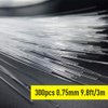 GIDERWEL Fiber Optic Cable 9.8ft 300pcs 0.03in(0.75mm) Plastic End Glow Optical Fiber Cables for Fiber Optic Lights Star Sky Ceiling and Any Kind Light Engine Driver(Not Include Light Engine)