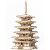 Rolife Wood Model Kits for Adults to Build 3D Puzzles DIY Five-storied Pagoda Birthday Unique Gifts for Friends or Family