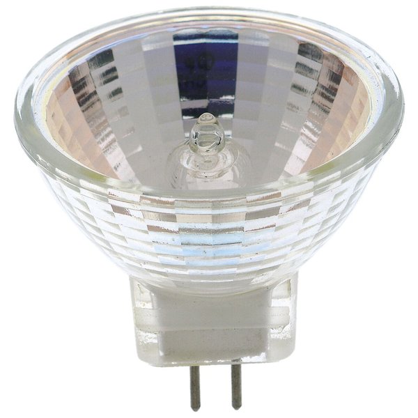 Satco S4626 20 Watt MR16 Halogen G8 Base 120 Volt Clear FL 36 Beam Pattern Light Bulb, With Lens