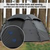 BlingKingdom 3pcs Nylon Tent Repair Tape Self-Adhesive Tent Repair Patches Tape Waterproof Puncture Repair Patches for Horse Blanket Camping Tent Backpack Awning Down Jacket - Dark Blue