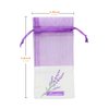 Sachet Empty Bags Linen Fabric Bags Organza Gauze Bags for Lavender, Spice and Herbs (12pcs Purple Drawstring Bag)