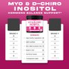 Myo-Inositol & D-Chiro Inositol Supplement Powder (2050mg Per Serving Ideal 40:1 Ratio Myo Inositol,30 Day Supply) For Hormone Balance for Women & Ovarian Health - Third Party Tested, Vegan & USA Made