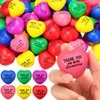 Liliful 100 Pcs Stress Balls Bulk for Adults Motivational Stress Balls Thank You Stress Balls Inspirational Heart Star Foam Ball Back to School Supplies for Students Adults Office Party Favors(Heart)