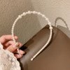 JWICOS 3Pcs White Faux Pearl Headbands Bridal Hair Hoop Hairbands Wedding Hair Accessories for Women and Girls