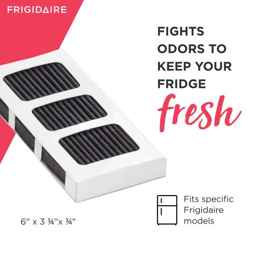 Frigidaire PAULTRA2 Pure Air Ultra II Refrigerator Air Filter with Carbon Technology to Absorb Food Odors, 3.8" x 1.8", 4 Count