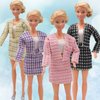 EuTengHao Winter Doll Clothing Set for 11.5 Inch Girl Dolls Includes Winter Fur Coat Nightwear Bathrobe Hat Dress Jacket Jeans Fashion Outfit for 30cm Girl Doll Play House Girls Gift