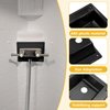 Faucet Bezel Stand Off Faucet Cover Mounting Kit for RV Shower Panel Replacement (Black)