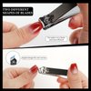 Hgliagtsmat Nail Clipper Set,Premium Stainless Steel Fingernail and Toenail Clipper Cutters Sharp Effortless Nail Clippers Set for Men & Women