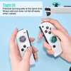 DLseego Diamond 3D Thumb Grips Caps Design for Switch & Switch Lite & Switch OLED Joy Con Crystal Clear Console Joystick Cover 4PCS - Clear and Green