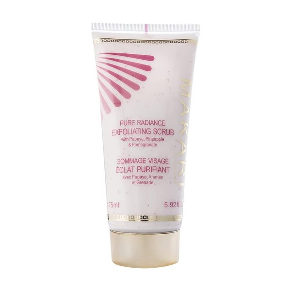 Makari Pure Radiance Exfoliating Scrub (5.92 fl oz) | Hand Scrub and Body Exfoliator | Exfoliating Body Scrub and Face Scrub | Body Care Exfoliant with Papaya, Pineapple and Pomegranate
