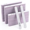 100 Pieces Nail Files 100/180 Grit Double Sided Emery Board Reusable Buffering Files for Natural Nails and Acrylic Nails