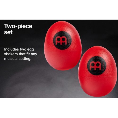Meinl Percussion ES2-R Egg Shaker Pair, Red