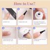 beetles Gel Polish Swirl Nail Art Gel White Liner Nail Polish White Nail Polish 1 pcs 7ml Classic White Color Gel Art Paint for Thin French Line Nail Art Brush in Pens Soak off Uv Lamp Manicure Salon