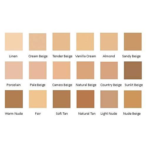 Jolie Liquid Powder Mineral Foundation, Super Silky Hydrating Oil-Free Makeup, SPF 15 Mineral Sunscreen & Primer - Vitamins A, C & E Antioxidants, For All Skin Types (Linen)