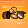 Live Tinted Hueskin Brightening Core Setting Powder in Shade Light, Lightweight, Face Finishing Powder, Minimizes Pores, and Controls Shine for Extended Wear, 0.35 oz.