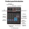 Professional Audio Mixer, ALPOWL Sound Board Console System, Interface 4 Channel Digital USB Bluetooth MP3 Computer Input 48V Phantom Power Stereo DJ Studio Streaming FX 16-Bit DSP Processor