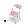 Mini Chair 1/6 Scale Furniture Doll Chair Tiny Folding Chair for 12 Inch Action Figure (Pink Style)