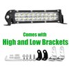 San-Young 7 Inch Slim LED Light Bar for Truck, 10-60V LED Off Road Driving Auxiliary LED Fog Light Pod 60W 6000lm, Waterproof Lightbar for Tractor ATV UTV RZR RC Mower Jeep Golf Cart Ebike Riding