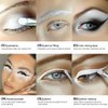 DE'LANCI Single White Eyeshadow Palette Powder, White Highlighter Eyeshadow Base Matte Shade Eyelid, Silky-Smooth High Pigment Waterproof, White Face Paint for Smokey Goth Eye SFX Halloween Makeup,02