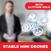 Force1 UFO 4000 Mini Drone for Kids - LED Remote Control Drone, Small RC Quadcopter for Beginners, 2.4GHz Remote Control, 360 Flips, 2 Speed UFO Drone, 2 RC Drone Toy Batteries, Flying Drones for Kids