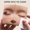 Embagol Lash Mannequin Head For Eyelash Extension, Lash Extension Practice Face for Beginners Makeup Massage Training Supplies(2 heads, value pack)
