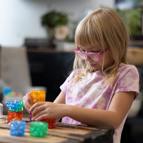 Incredibly Interconnectable Toys ZAZ 12 Piece Magnetic Blocks, STEM Construction Toy Building Set