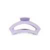 TELETIES - Medium Open Claw Clip - Strong Grip, Bendable Teeth, Comfortable Cutout Design - Ideal for Long, Thick, Curly, or Wavy Hair - For All Hair Textures - Spring Collection - Lilac