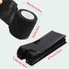 200PCS Pen Covers with 6PCS Grip Tape - SOTICA Machine Wrap Cover Black Pen Bags Pen Sleeves Machine Sleeves with Black Grip Wrap Self-Adherent Tape Plastic Covers