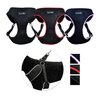 Peak Pooch - No-Pull Dog Harness - Padded Step in Dog Harness - Comfort Mesh Fabric Dog Vest with Buckle and Metal Rings for Dog Leash - Red - 28-36 in Chest