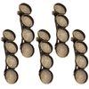 Snap Hair Clips 5 Pcs Bronze Hair Clip Round Settings Blank Hairgrip Base Trays Bobby Hair Barrette Bezel Holder For DIY Headdress Jewelry Making Accessories 12mm Metal Hair Clips