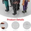 SIXPOINTS 36 Pieces Clear Round Figure Display Stand Base Compatible with 3.75” Vintage Star Wars Movie Action Figures toy, 25mm Wide Disc,3.6mm Peg Doll Model Support Stand…