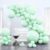 PartyWoo Mint Green Balloons, 100 pcs Mint Balloons Different Sizes Pack of 36 Inch 18 Inch 12 Inch 10 Inch 5 Inch Mint Balloons for Balloon Garland or Balloon Arch as Party Decorations, Green-Q06