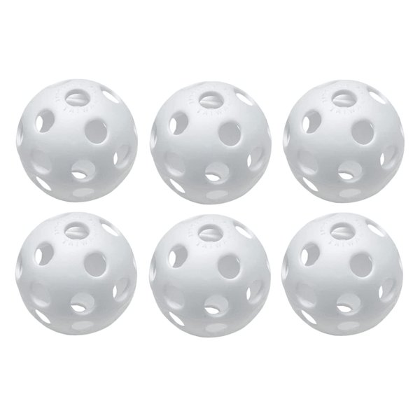 Easton | 9" WhiteITE PLASTIC TRAINING BASEBALLS | 6PK PRICE | 6 CASE PACKS QTYS