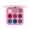 Profusion Cosmetics Majestic Gems 9 Shade Pressed Glitter Palette for Stunning Looks, Sparkle and Shine with Premium Makeup Kit, Get Lit and Glittery is Must Have Essential for Your Glam Squad