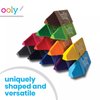 Ooly Jumbo Triangle Crayons for Toddlers [Set of 12], Toddler Crayons Ages 1-3, No Roll Crayons, Triangle Shaped Crayons are Easy to Hold Crayons
