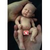 Newtotlove 7 Inch Reborn Baby Doll， Silicone Doll Boy, Mini Realistic Newborn Baby Dolls Silicone Full Body with Feeding Accessories&Gift Box