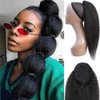 Feelgrace Virgin Human Hair Kinky Straight Ponytail Hair Extensions Clip in Hair Extension Remy Hair (16 Inch, Kinky Straight)
