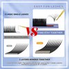 16 Rows Automatic Blooming Flower Lashes Volume Lashes for Eyelash Extension Easy Fan Volume Eyelash Mixed Length Lash Extensions（D-0.03-10-18MIX）