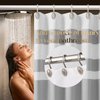 iToplin Brushed Nickel Shower Curtain Hooks, Decorative Shower Curtain Rings, Rust Resistant Metal Shower Hooks for Bathroom, Rust Proof Shower Hooks Hangers for Shower Curtain Rod, Set of 12