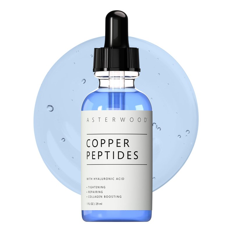 Asterwood Copper Peptides Serum for Face - Tightening, Repairing, Collagen Boosting - with GHK-Cu...
